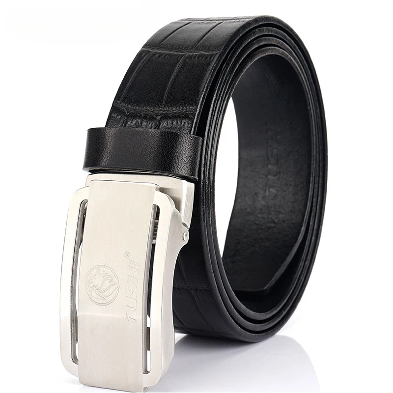 Crocodile Pattern Genuine Leather Belt Men Business Automatic Buckle Stainless Steel Waist Belt
Crocodile Pattern Genuine Leather Belt Men Business Automatic Buckle Stainless Steel Waist Belt