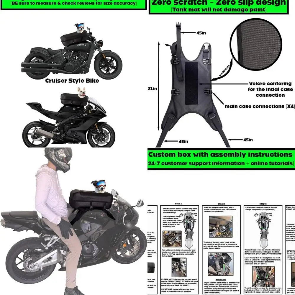 TankMate универсальная переноска для мотоциклетной переноски для собак с бензобаком для маленьких и средних собак, нескользящая конструкция без царапин, Waterpr
TankMate универсальная переноска для мотоциклетной переноски для собак с бензобаком для маленьких и средних собак, нескользящая конструкция без царапин, Waterpr