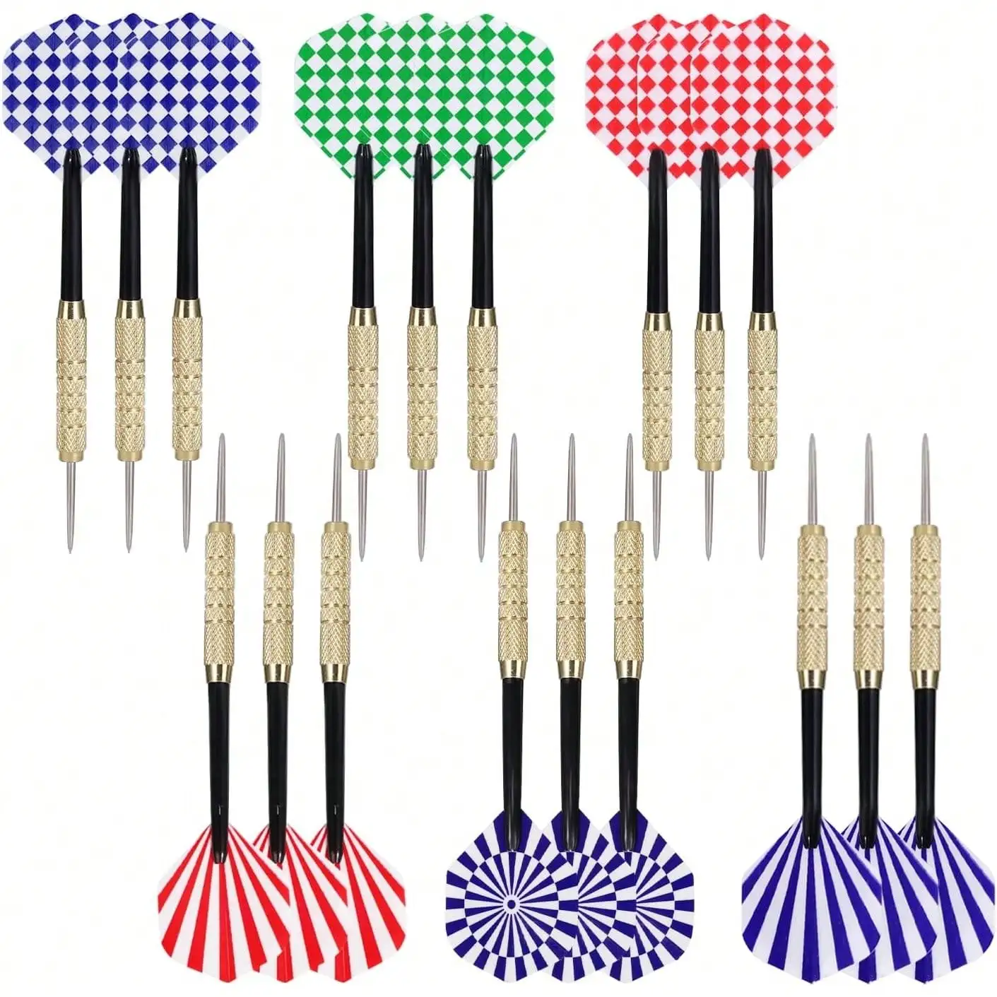 18Grams Steel Tip Darts, 18Pcs Professional Metal Tip Darts, Premium Darts Set, Standard Flights, Dart For Dartsboard, Dart For Indoor Sport
18Grams Steel Tip Darts, 18Pcs Professional Metal Tip Darts, Premium Darts Set, Standard Flights, Dart For Dartsboard, Dart For Indoor Sport