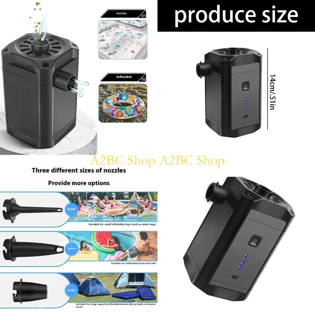 A2BC Motorcycle Camping Air Pumps With 2 Way Function Fast Inflation Deflation 5200mAh
A2BC Motorcycle Camping Air Pumps With 2 Way Function Fast Inflation Deflation 5200mAh