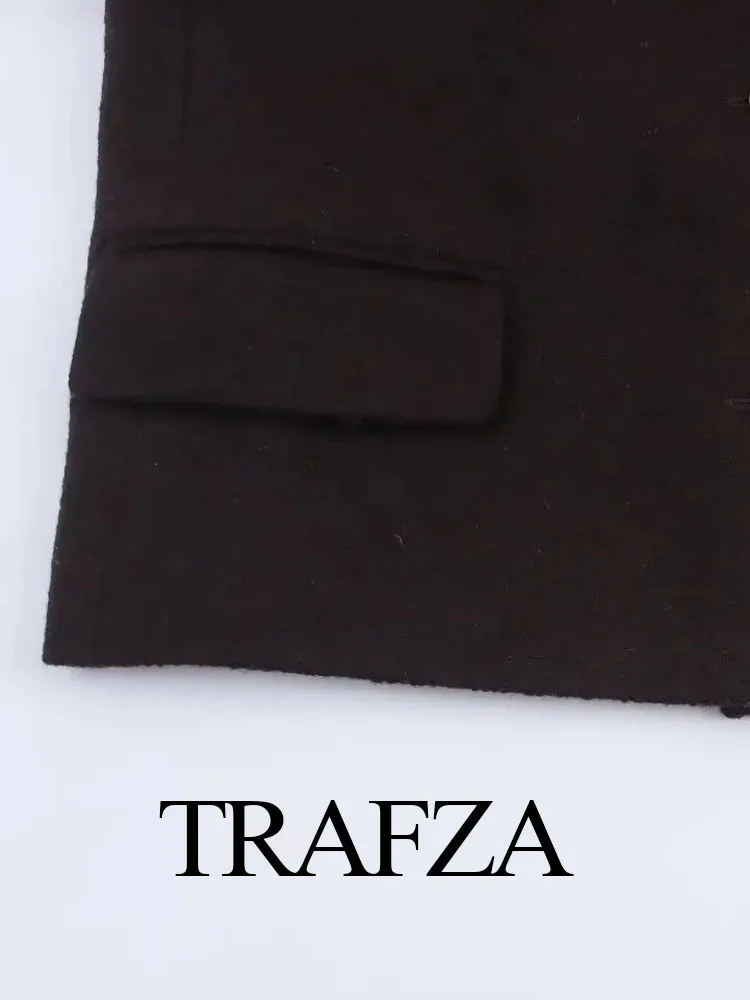 TRAFZA Women's Autumn Fashion Tweed Jacket Round Neck Short Woolen Jacket Female Commuter Versatile Fragrant Breeze Casual Coat
TRAFZA Women's Autumn Fashion Tweed Jacket Round Neck Short Woolen Jacket Female Commuter Versatile Fragrant Breeze Casual Coat