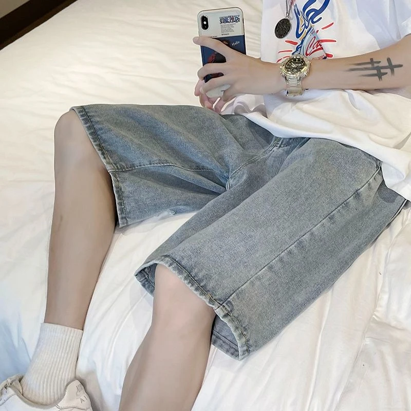 Men's Casual Loose Fit Ripped Denim Shorts Thin Summer Wear 2026 New Trend Street Style
Men's Casual Loose Fit Ripped Denim Shorts Thin Summer Wear 2026 New Trend Street Style