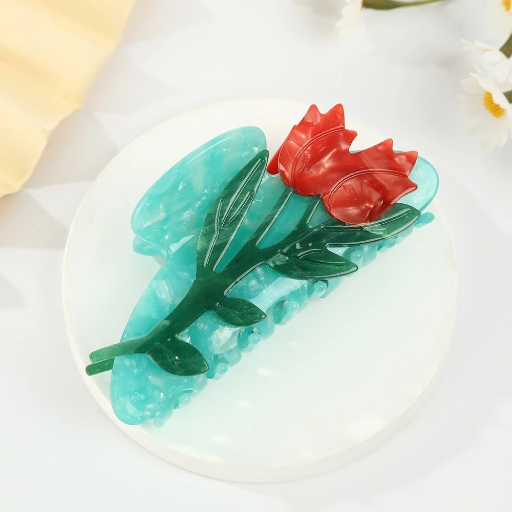 Sweet French Tulip Flower Hair Claw Eco-friendly Acetate Claw Clips Trendy Crab Hair Clips INS Hair Accessories for Women Girls
Sweet French Tulip Flower Hair Claw Eco-friendly Acetate Claw Clips Trendy Crab Hair Clips INS Hair Accessories for Women Girls