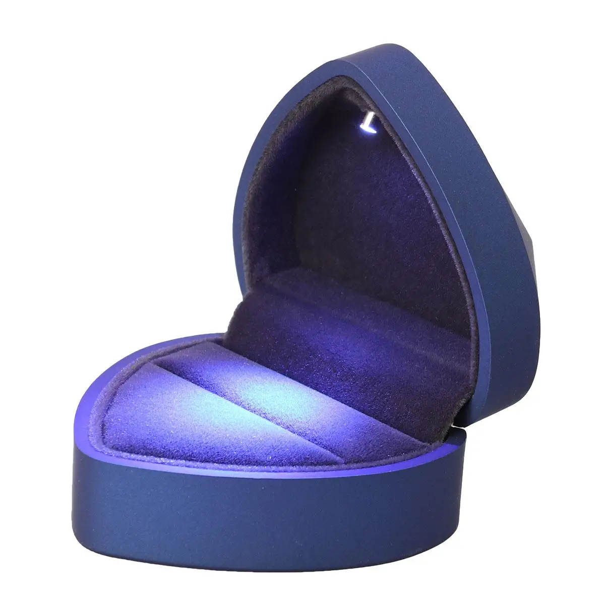 Heart Shaped Ring Box Gift Necklace Illuminated Blue Classic Stylish Healthy Fabric Dry Storage Display Jewelry
Heart Shaped Ring Box Gift Necklace Illuminated Blue Classic Stylish Healthy Fabric Dry Storage Display Jewelry