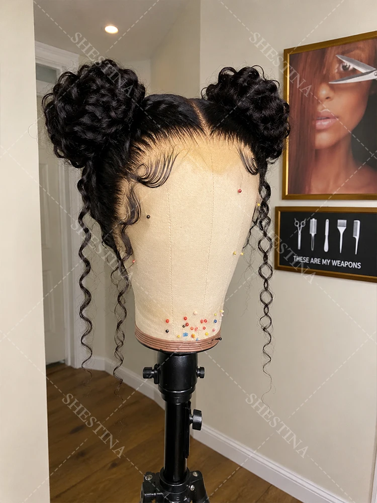13x5 HD Transparent Lace Frontal Full Wig Real Full Lace Natural Black Human Hair Wig Water Wave 360 Lace Wig Pure Brazilian Virgin Human Hair Handmade Workmanship Pre Plucked Water Curly Lace Wig For Daily Party Work Performance Multi Occasion Use
13x5 HD Transparent Lace Frontal Full Wig Real Full Lace Natural Black Human Hair Wig Water Wave 360 Lace Wig Pure Brazilian Virgin Human Hair Handmade Workmanship Pre Plucked Water Curly Lace Wig For Daily Party Work Performance Multi Occasion Use