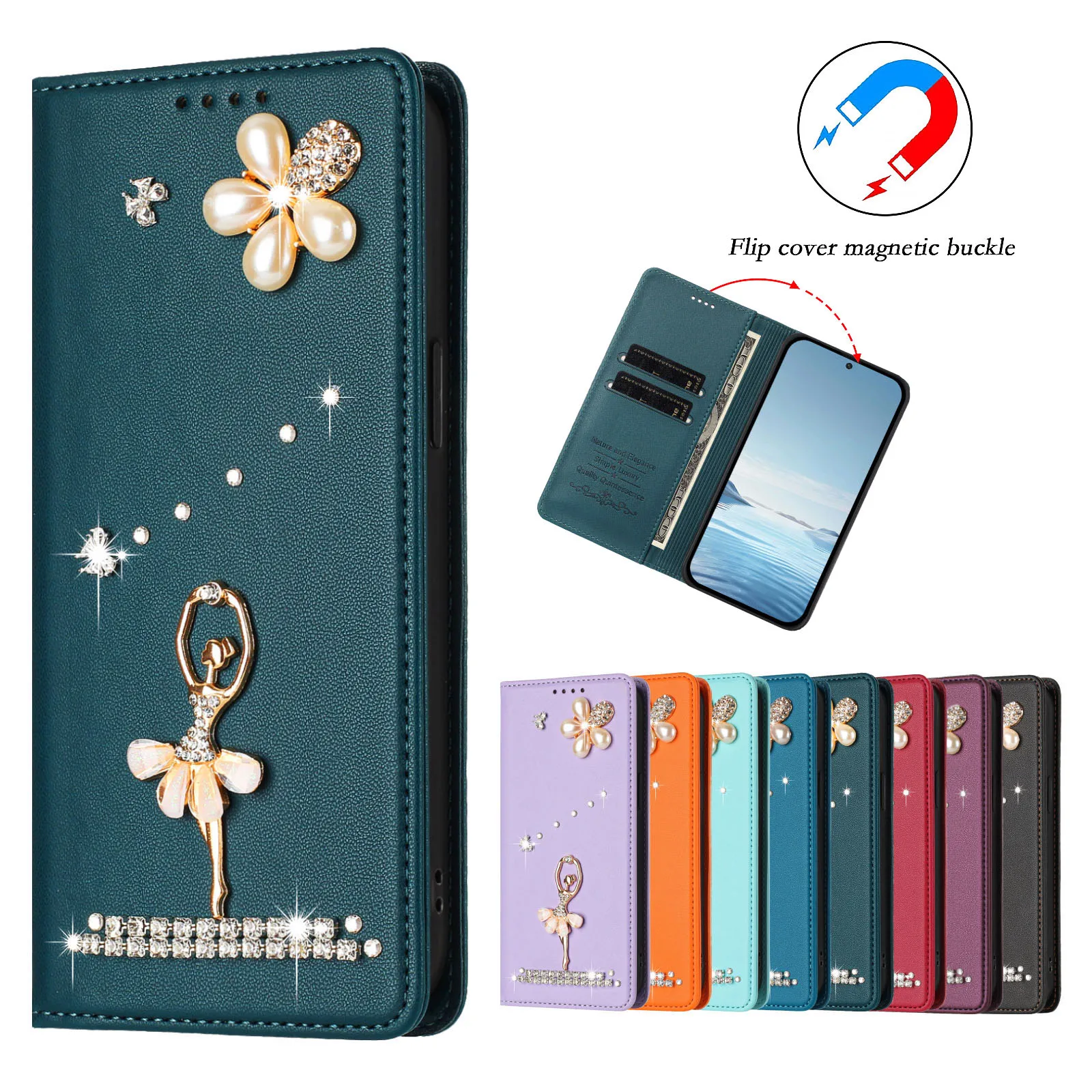 Rhinestone Phone Case for XiaoMi POCO M6 Plus X6 NEO F6 M6 M7 X7 F7 Pro Ultra C85 C75 C61 Bling Girl Flip Wallet Cases Cover
Rhinestone Phone Case for XiaoMi POCO M6 Plus X6 NEO F6 M6 M7 X7 F7 Pro Ultra C85 C75 C61 Bling Girl Flip Wallet Cases Cover