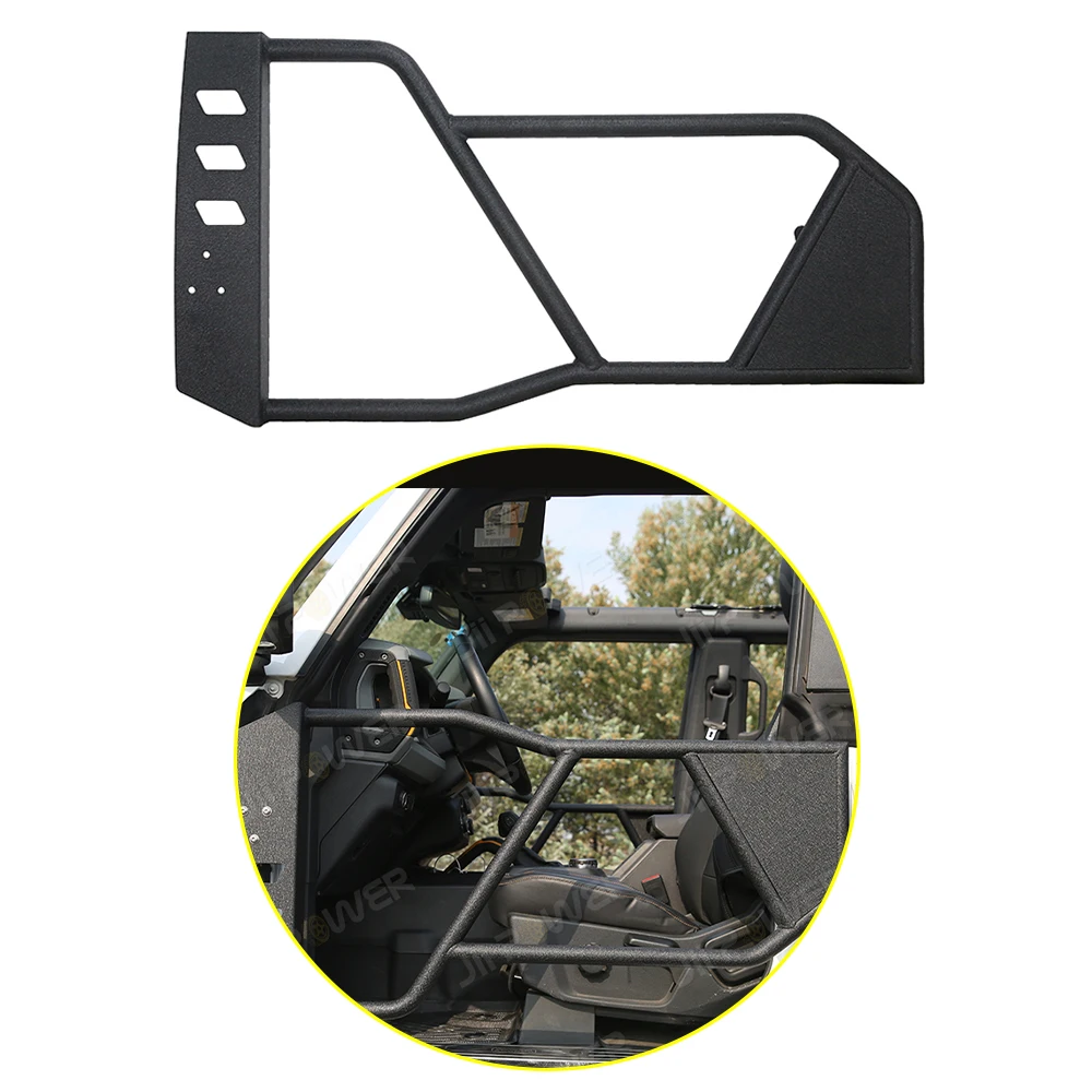 JP16 ODM Beast Style Bronco Steel Tubular Tube Doors Half Doors With Side View Mirror for 2021-2023 Bronco 4 Doors 
JP16 ODM Beast Style Bronco Steel Tubular Tube Doors Half Doors With Side View Mirror for 2021-2023 Bronco 4 Doors