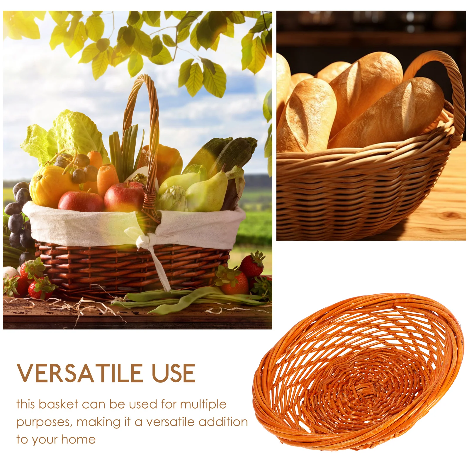 Wicker Basket Bread Baskets 23cm Thick Mouth Kitchen Table Storage ganizer Woven Basket Sundries Container Pan
Wicker Basket Bread Baskets 23cm Thick Mouth Kitchen Table Storage ganizer Woven Basket Sundries Container Pan