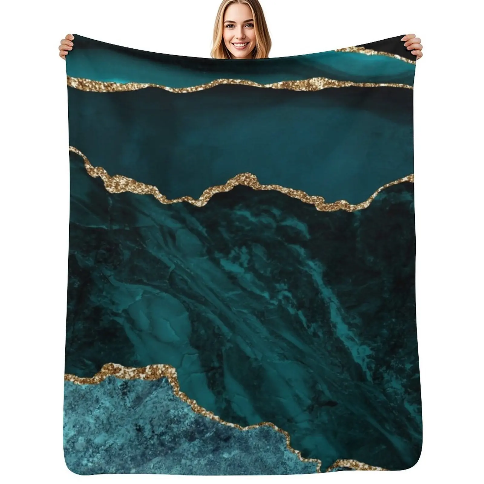 Amazing Blue and Teal Faux Malachite Marble Throw Blanket Year Round Soft Comfortable Blanket for Home
Amazing Blue and Teal Faux Malachite Marble Throw Blanket Year Round Soft Comfortable Blanket for Home
