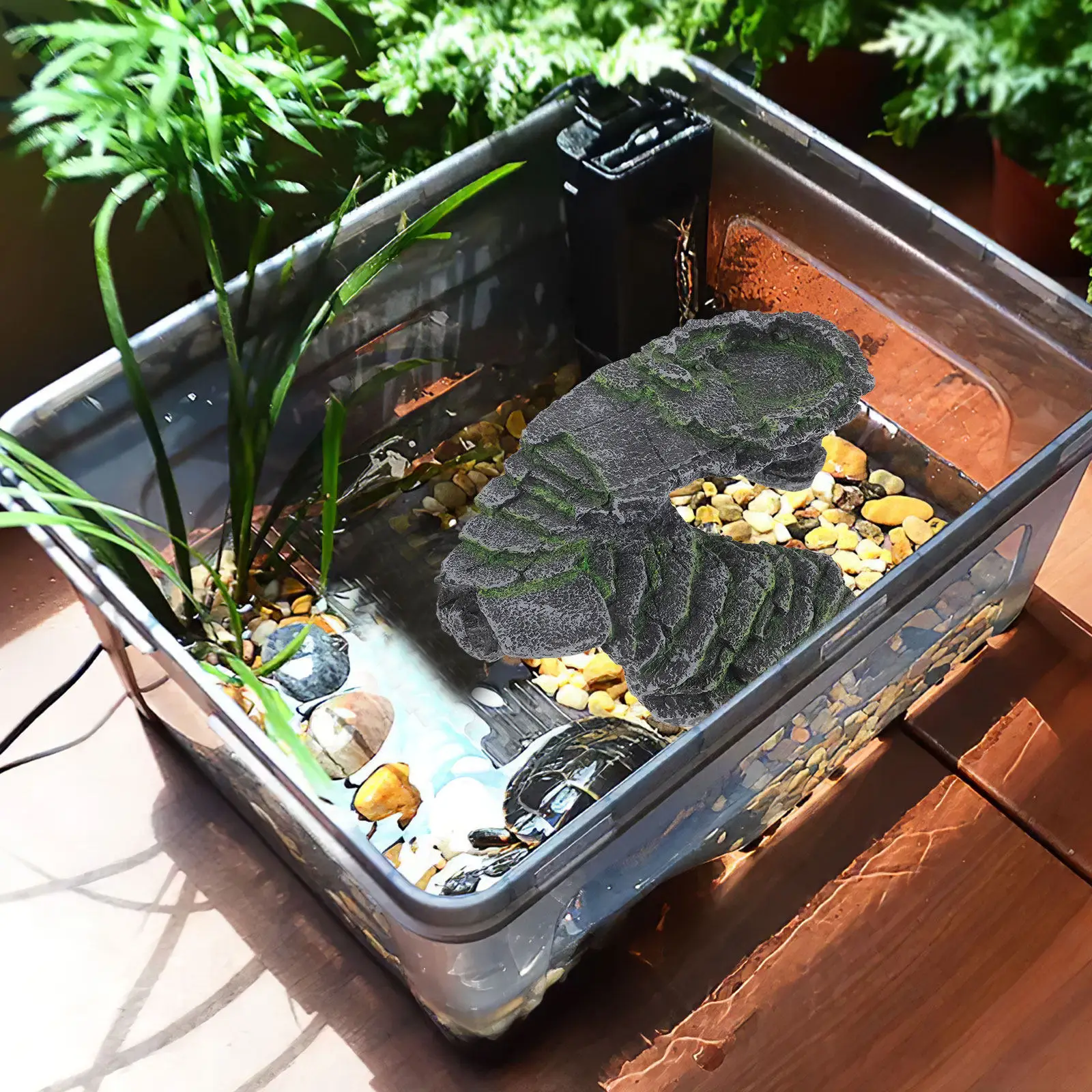 Turtle Basking Platform Resin Ramp For Aquatic Turtles Reptile Habitat Ornament Sunbathing Dock Turtle Tank Accessories Decor
Turtle Basking Platform Resin Ramp For Aquatic Turtles Reptile Habitat Ornament Sunbathing Dock Turtle Tank Accessories Decor