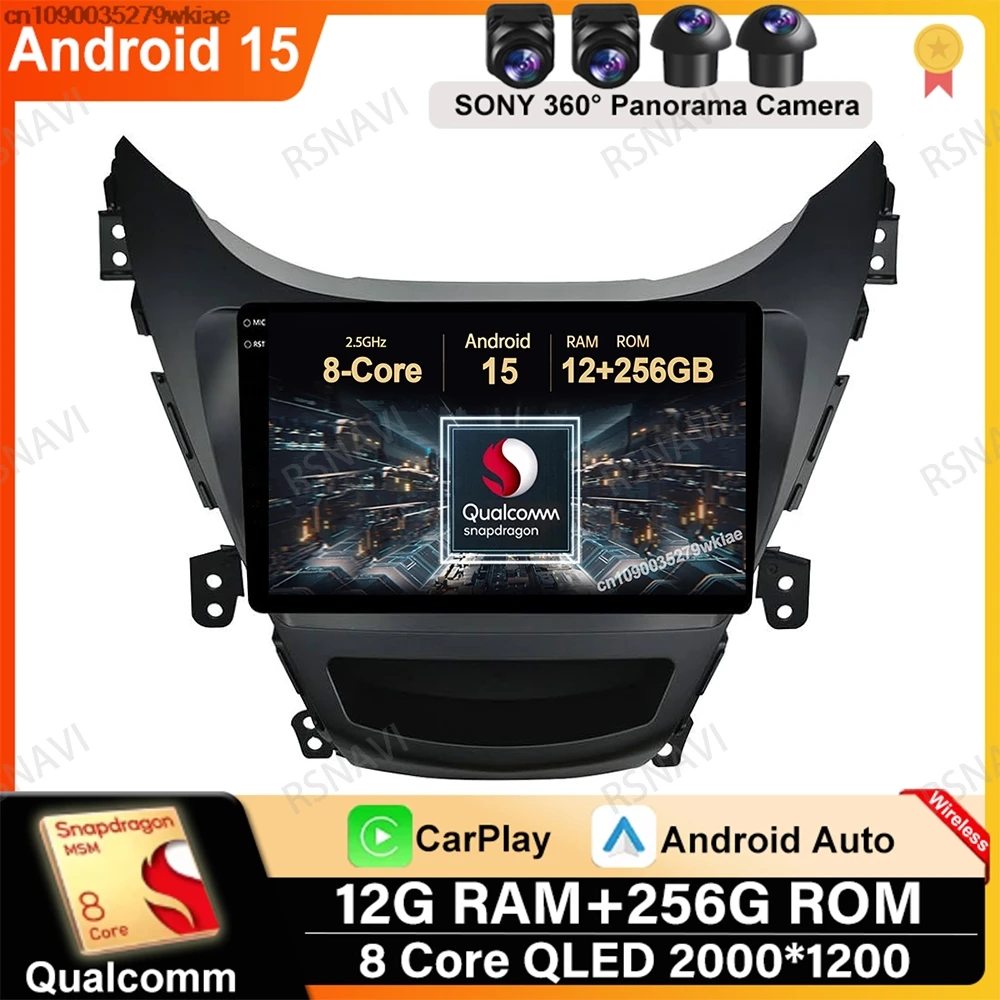 Android 15 For Hyundai Elantra Avante I35 2011-2016 Wireless Carplay Auto 5G WIFI BT Qualcomm Autoradio QLED Head Unit GPS DSP
Android 15 For Hyundai Elantra Avante I35 2011-2016 Wireless Carplay Auto 5G WIFI BT Qualcomm Autoradio QLED Head Unit GPS DSP