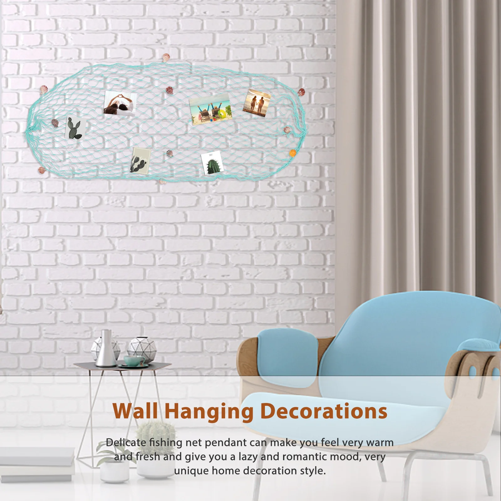 Cotton Rope Mediterranean Style Nautical Fish Net For Ornament Photography Wall Decor Room Wall Decor
Cotton Rope Mediterranean Style Nautical Fish Net For Ornament Photography Wall Decor Room Wall Decor