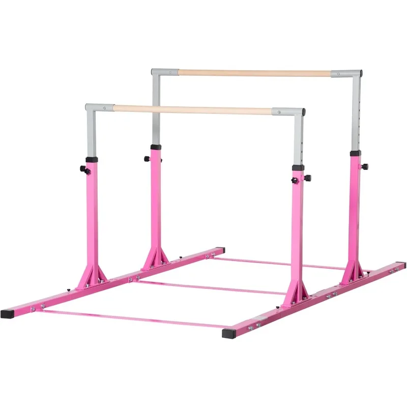 Qaba Double Horizontal Bars, Junior Uneven Bars Gymnastics for Home with 13-Level 36"-59" Adjustable Heights
Qaba Double Horizontal Bars, Junior Uneven Bars Gymnastics for Home with 13-Level 36"-59" Adjustable Heights