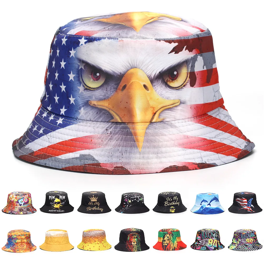 American Flag Bald Eagle Print Kids Outdoor Bucket Hat Cartoon Pattern Sunscreen Basin Hats Shade Cap
American Flag Bald Eagle Print Kids Outdoor Bucket Hat Cartoon Pattern Sunscreen Basin Hats Shade Cap