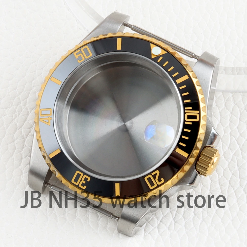 40mm Watch Case Men's Modified Part for Submariner nh34 nh35 nh36 nh38 Automatic Movement gold silver Solid Steel Sapphire glass
40mm Watch Case Men's Modified Part for Submariner nh34 nh35 nh36 nh38 Automatic Movement gold silver Solid Steel Sapphire glass