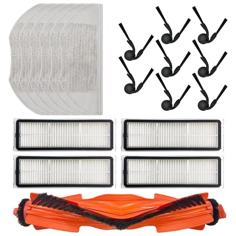 Комплект сменных аксессуаров A83G-19PCS: основная и боковые щетки, HEPA-фильтры, салфетки для швабры для робота-пылесоса Xiaomi S40/OV81
Комплект сменных аксессуаров A83G-19PCS: основная и боковые щетки, HEPA-фильтры, салфетки для швабры для робота-пылесоса Xiaomi S40/OV81