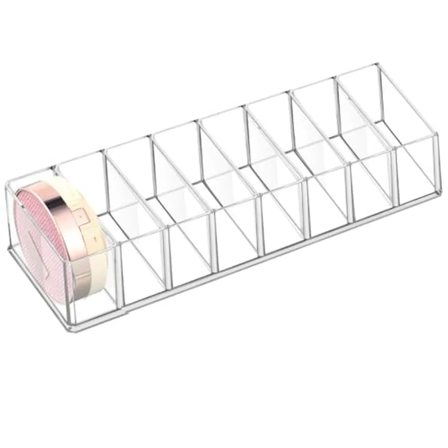 1 Pcs Acrylic Makeup Compact Organizer Detachable 8 Spaces Clear Vanity Drawer Organizer Eyeshadow Palette Storage for Lipstick
1 Pcs Acrylic Makeup Compact Organizer Detachable 8 Spaces Clear Vanity Drawer Organizer Eyeshadow Palette Storage for Lipstick