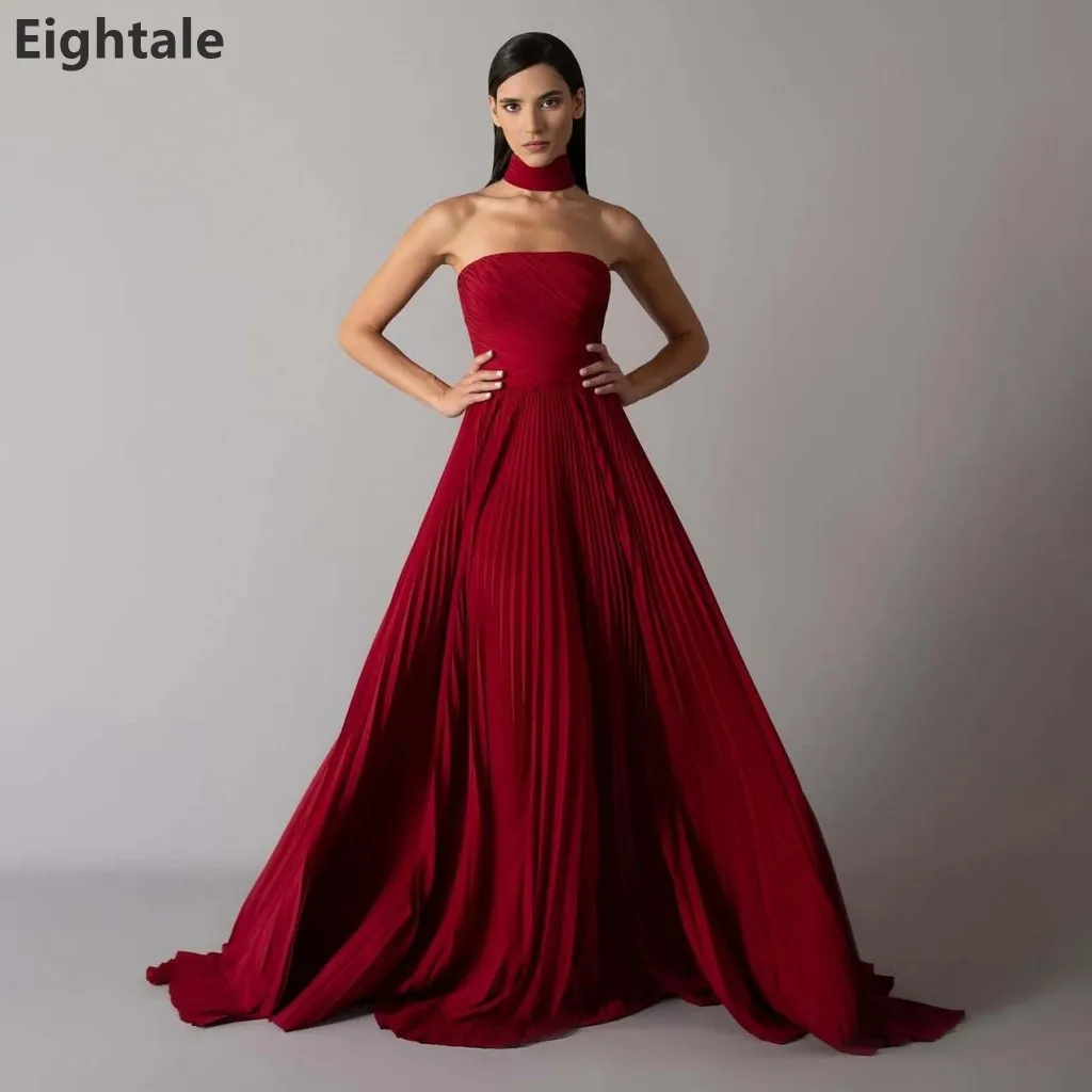 Eightale 2025 Red A Line Chiffon Maxi Evening Dress With Wrap Saudi Arabic Prom Dress Dubai Party Gown Customized
Eightale 2025 Red A Line Chiffon Maxi Evening Dress With Wrap Saudi Arabic Prom Dress Dubai Party Gown Customized