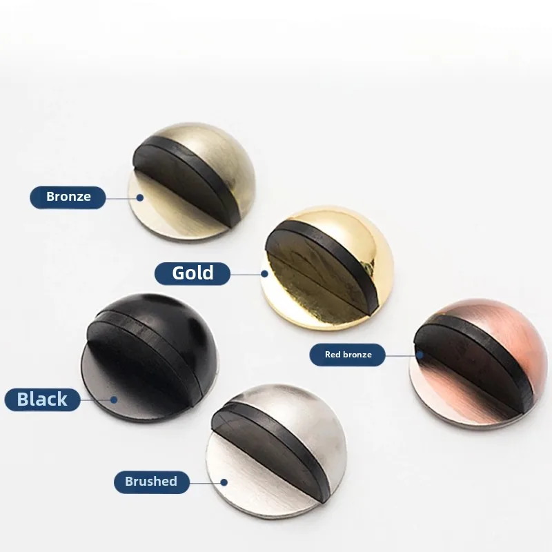 1pc Silent Anti-collision Door Stopper Rubber Non Perforated Stainless Steel Household Bathroom Glass Door Stopper
1pc Silent Anti-collision Door Stopper Rubber Non Perforated Stainless Steel Household Bathroom Glass Door Stopper