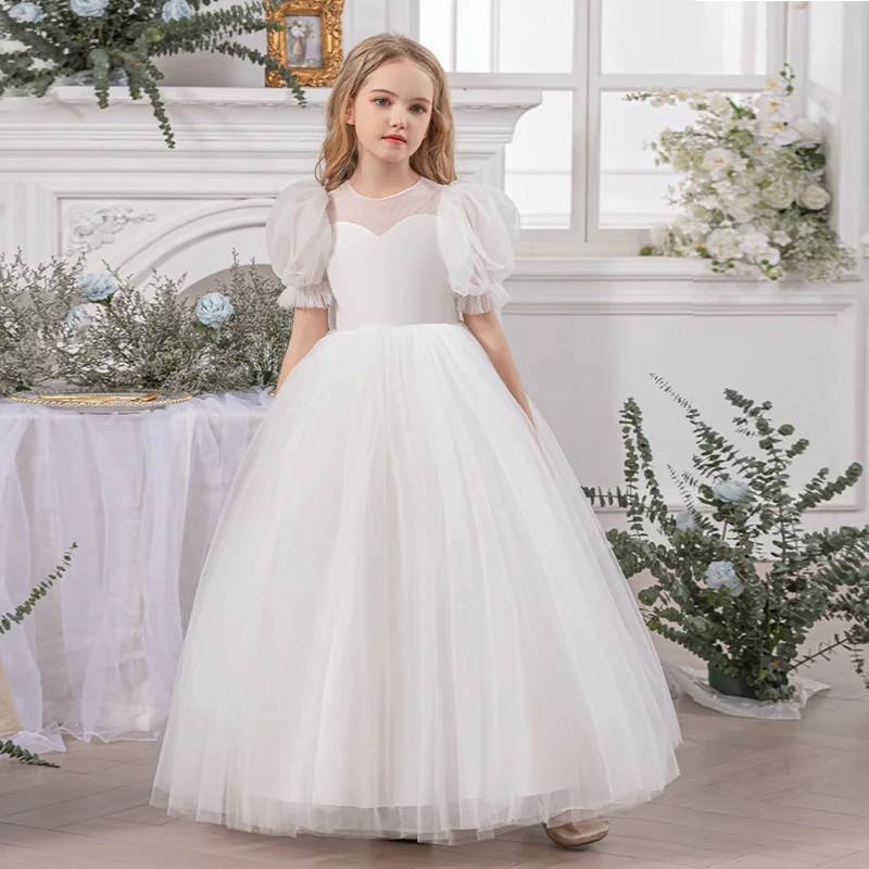 Girls' Summer New Embroidered Bubble Sleeve Wedding Dress Pong Dress Birthday Banquet Princess Dress Wedding Flower Girl Dress
Girls' Summer New Embroidered Bubble Sleeve Wedding Dress Pong Dress Birthday Banquet Princess Dress Wedding Flower Girl Dress