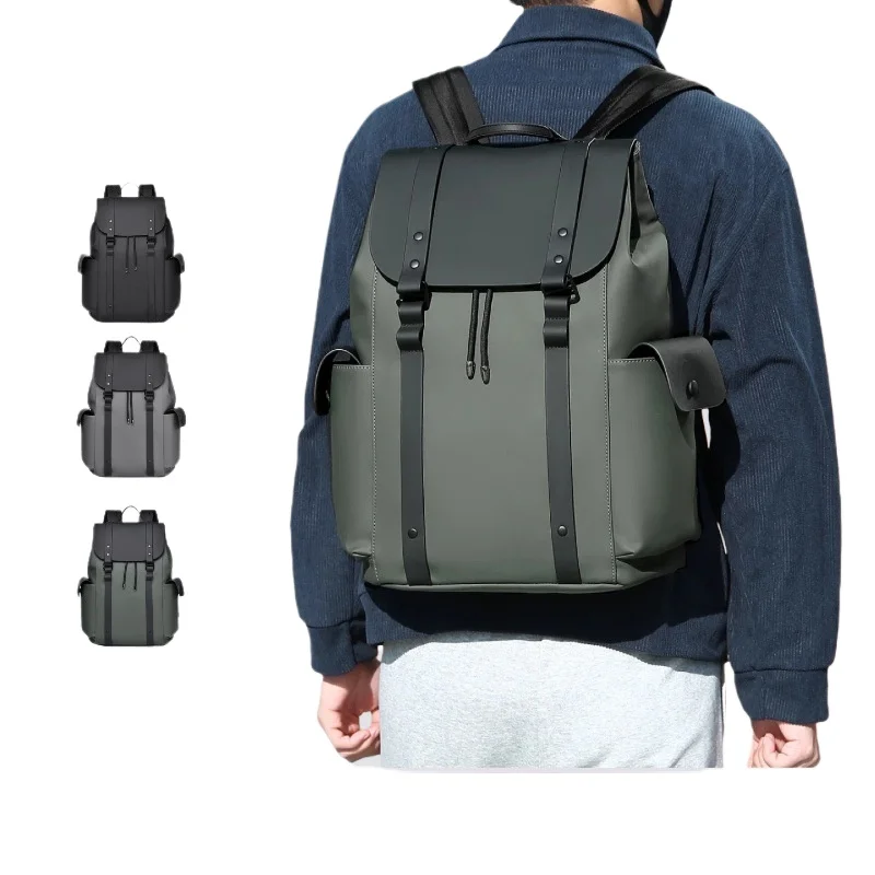 PU leather men's waterproof backpack, multi-functional business commuting 16-inch computer bag, student schoolbag
PU leather men's waterproof backpack, multi-functional business commuting 16-inch computer bag, student schoolbag