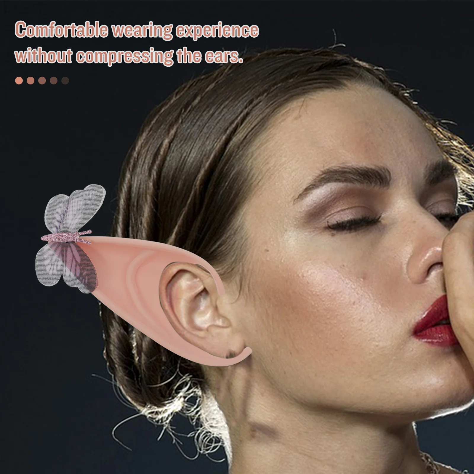 2Pcs Cosplay Fairy Ears Props Halloween Masquerade Costume Accessory Durable Sturdy Ears Adult Women Masquerade Fairy Ear
2Pcs Cosplay Fairy Ears Props Halloween Masquerade Costume Accessory Durable Sturdy Ears Adult Women Masquerade Fairy Ear