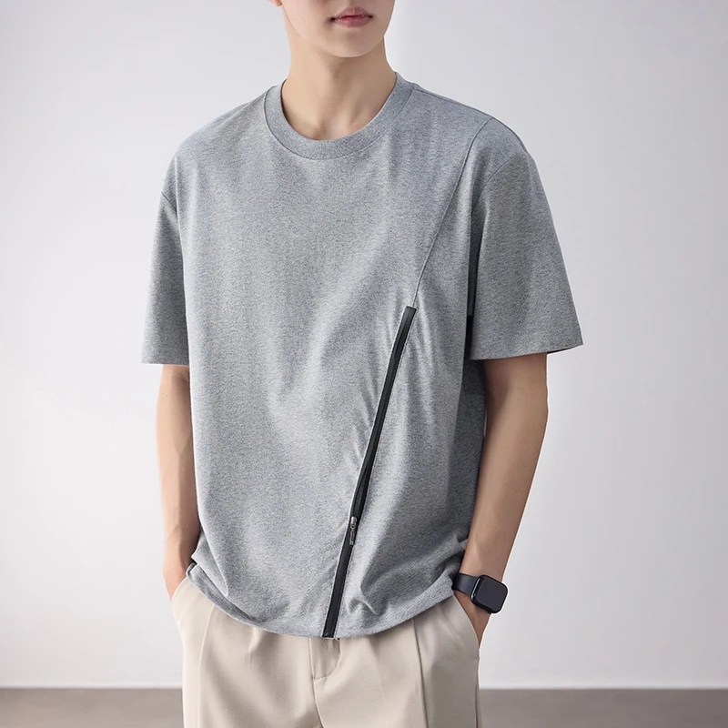 Men Summer Fashion Sport Zipper Loose Casual Short Sleeve Plus Size T Shirt Male Streetwear T-shirt Tops Tshirt
Men Summer Fashion Sport Zipper Loose Casual Short Sleeve Plus Size T Shirt Male Streetwear T-shirt Tops Tshirt