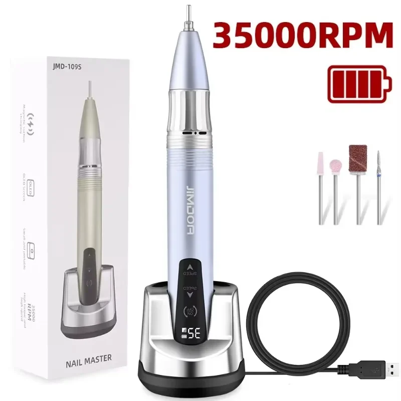Portable 15W Brushless Motor Wireless 35000RPM Nail Drill Pen Handle Machine - Portable Polishing Tool
Portable 15W Brushless Motor Wireless 35000RPM Nail Drill Pen Handle Machine - Portable Polishing Tool