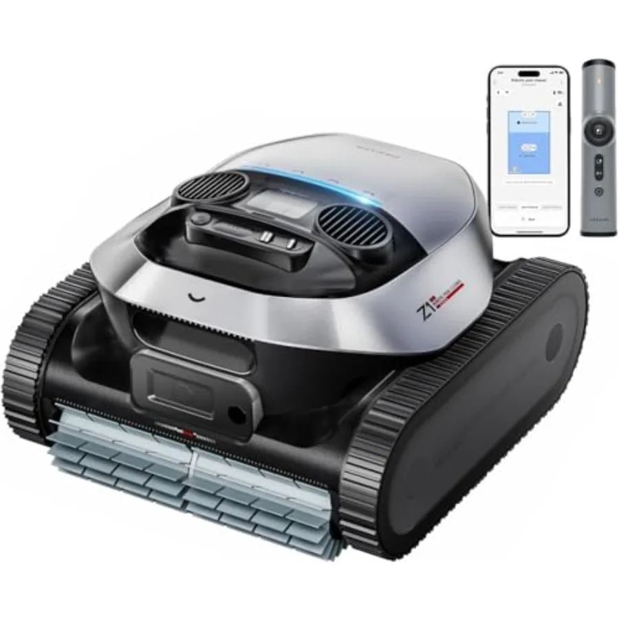 Robotic Pool Cleaner for inground and above ground pools ABS plastic blue 8000 GPH strong suction with smart navigation mapping
Robotic Pool Cleaner for inground and above ground pools ABS plastic blue 8000 GPH strong suction with smart navigation mapping