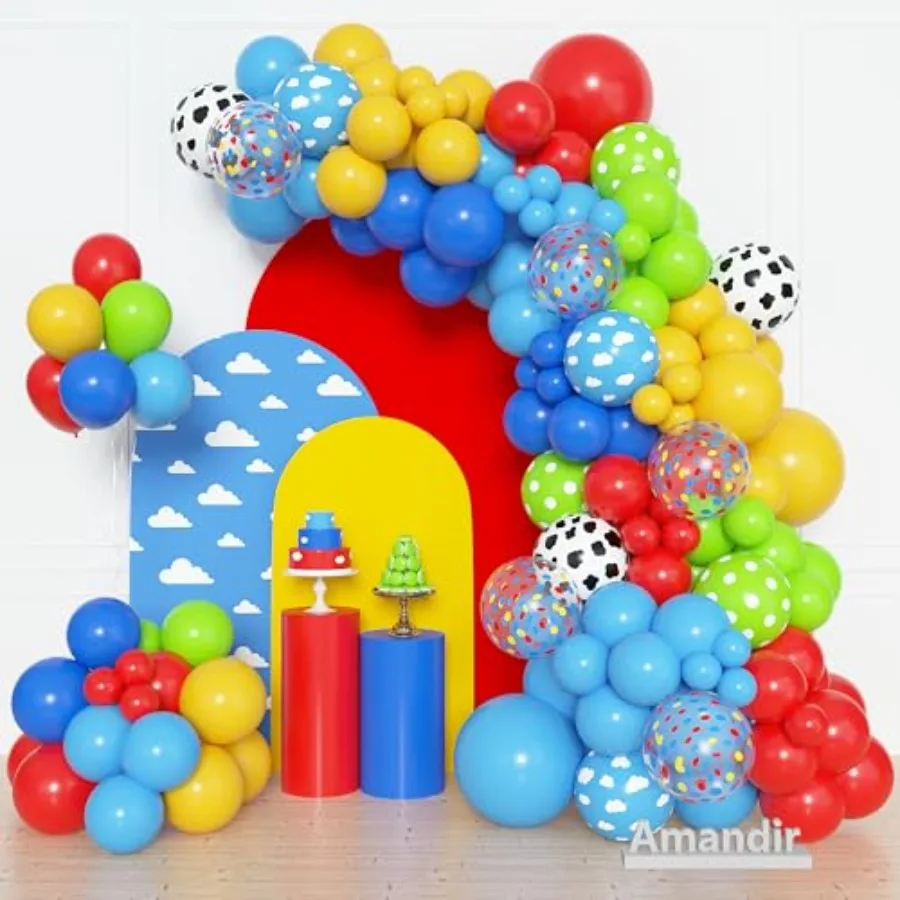 152Pcs Red Balloon Arch Garland Kit, Different Sizes 12 10 5 Cow Cloud Pattern Green Confetti Latex Balloons For Cartoon Theme
152Pcs Red Balloon Arch Garland Kit, Different Sizes 12 10 5 Cow Cloud Pattern Green Confetti Latex Balloons For Cartoon Theme