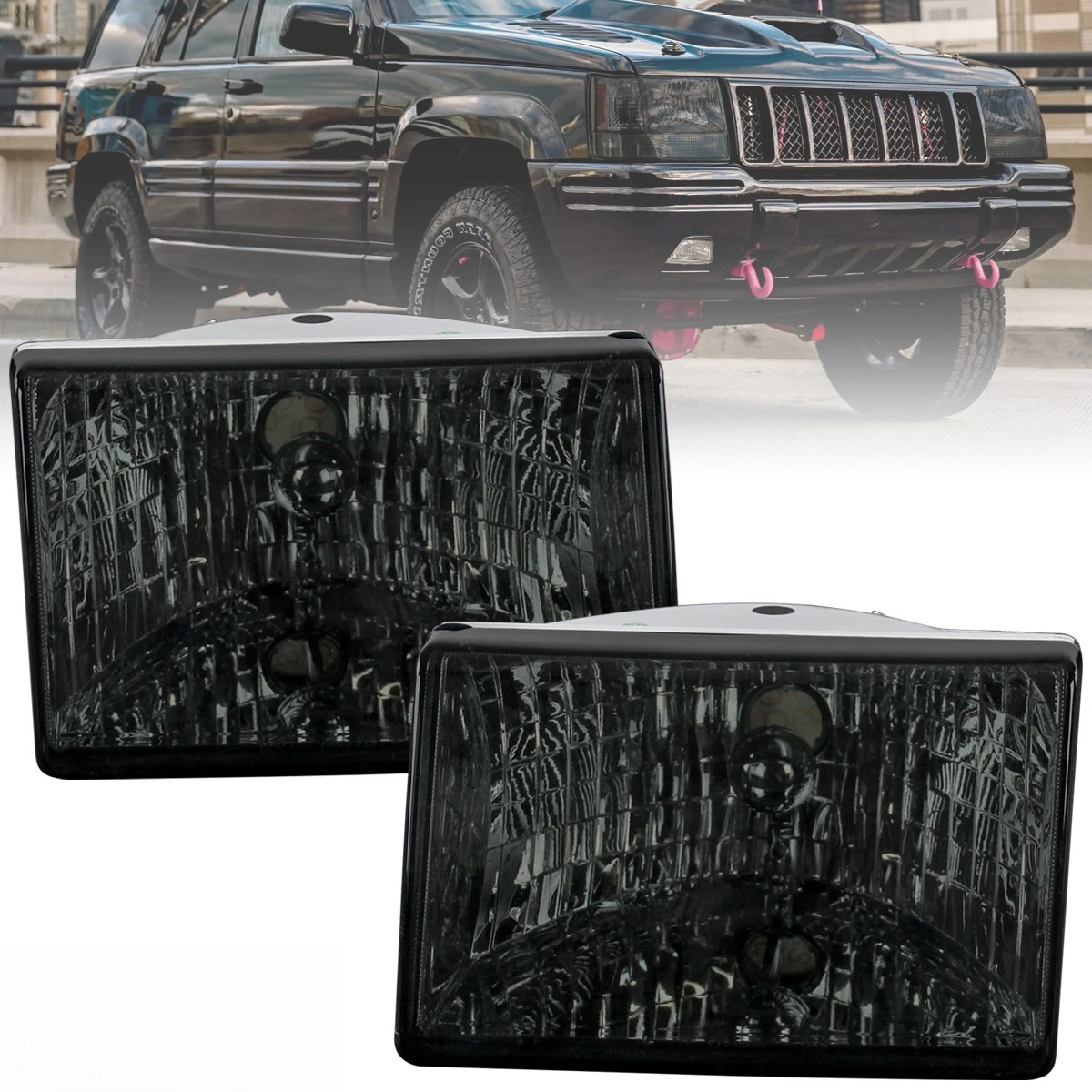 Smoke Headlights Fits 1993-1998 Jeep Grand Cherokee Lamps Left+Right Replacement
Smoke Headlights Fits 1993-1998 Jeep Grand Cherokee Lamps Left+Right Replacement