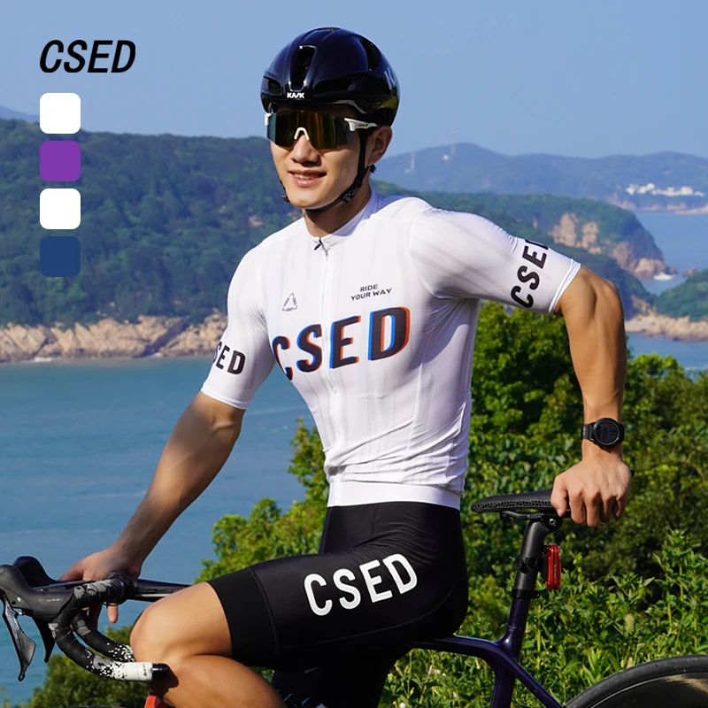 CSED Cycling Jersey Summer Bicycle Riding Breathable Clothes Men's Short Sleeved Top Shirts Bike Clothing Full Zipper Tights
CSED Cycling Jersey Summer Bicycle Riding Breathable Clothes Men's Short Sleeved Top Shirts Bike Clothing Full Zipper Tights