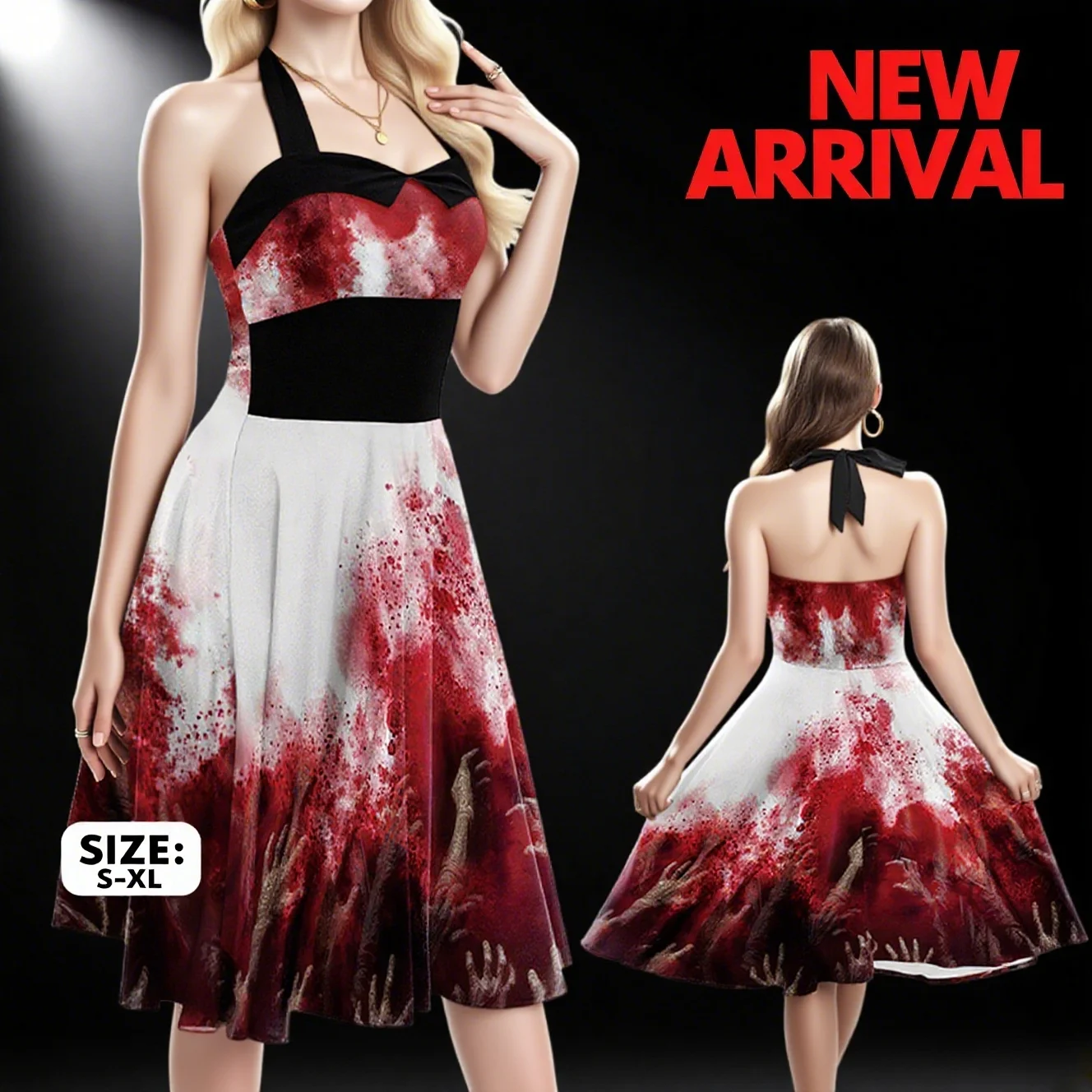 Cosplay Costumes Halloween Day Cosplay Dress Women Costume Sleeveless Vintage Dresses Witch Scary Clothes of The Dead Costumes
Cosplay Costumes Halloween Day Cosplay Dress Women Costume Sleeveless Vintage Dresses Witch Scary Clothes of The Dead Costumes