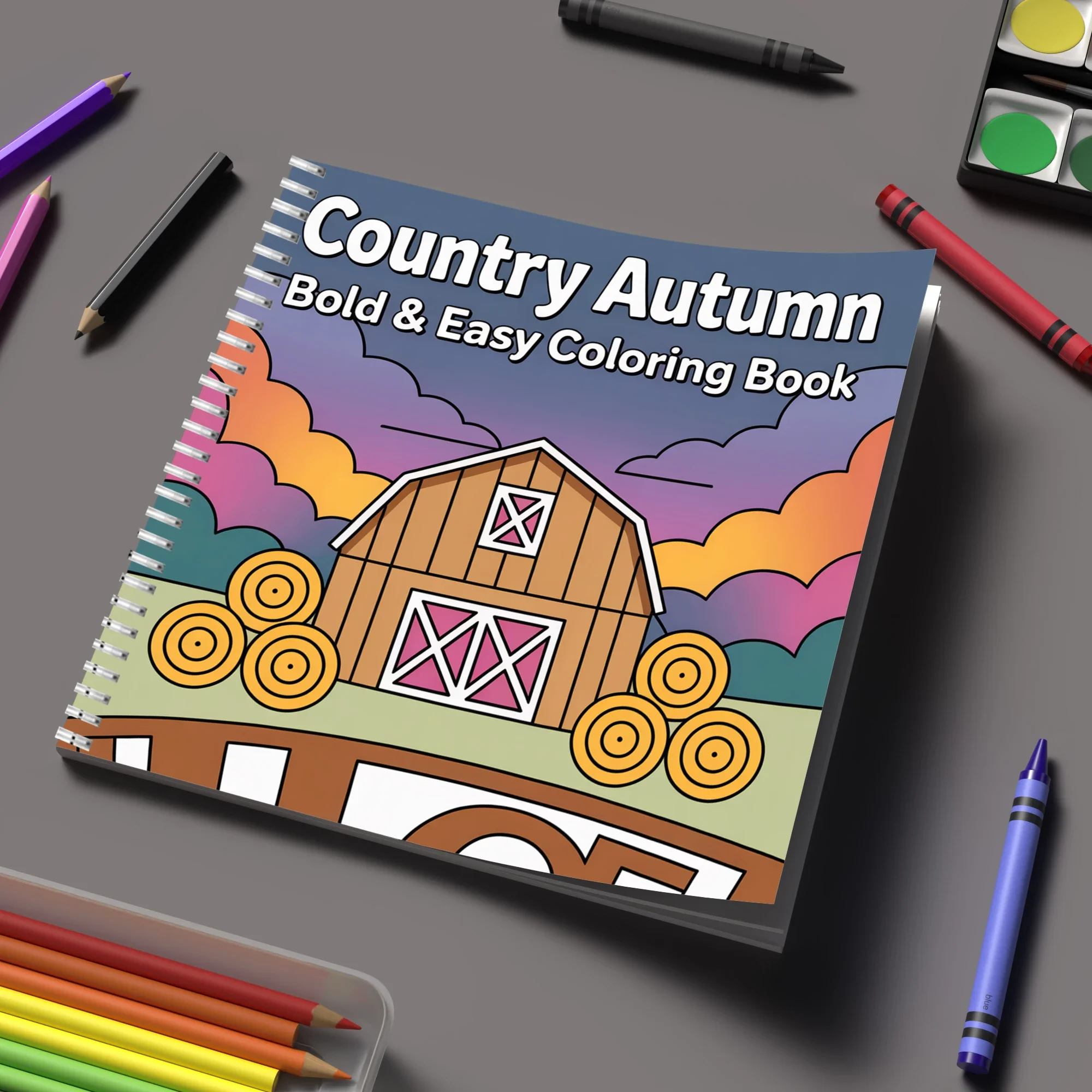 Coloring Book Country Autumn for Adult Colouring Book, Birthday Day Gift, Back to School Supplies, Adults Cute Drawing Book
Coloring Book Country Autumn for Adult Colouring Book, Birthday Day Gift, Back to School Supplies, Adults Cute Drawing Book