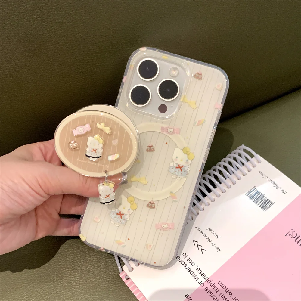 Korea striped cute Hellokitty magnetic stand phone case For iPhone 14 15 16 13 Pro Max 15 pro 16 Fundas with Magsafe Holder Cove
Korea striped cute Hellokitty magnetic stand phone case For iPhone 14 15 16 13 Pro Max 15 pro 16 Fundas with Magsafe Holder Cove