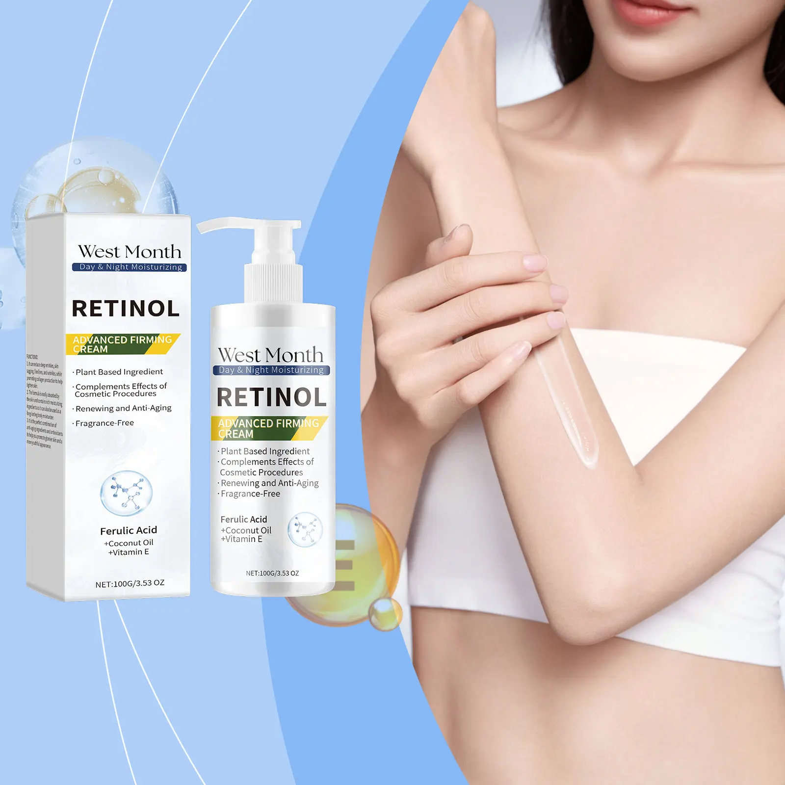 Retinol Body Firming Cream - Tighten Skin, Boost Elasticity, Deep Hydration & Anti-Aging For Radiant Youthful Body
Retinol Body Firming Cream - Tighten Skin, Boost Elasticity, Deep Hydration & Anti-Aging For Radiant Youthful Body