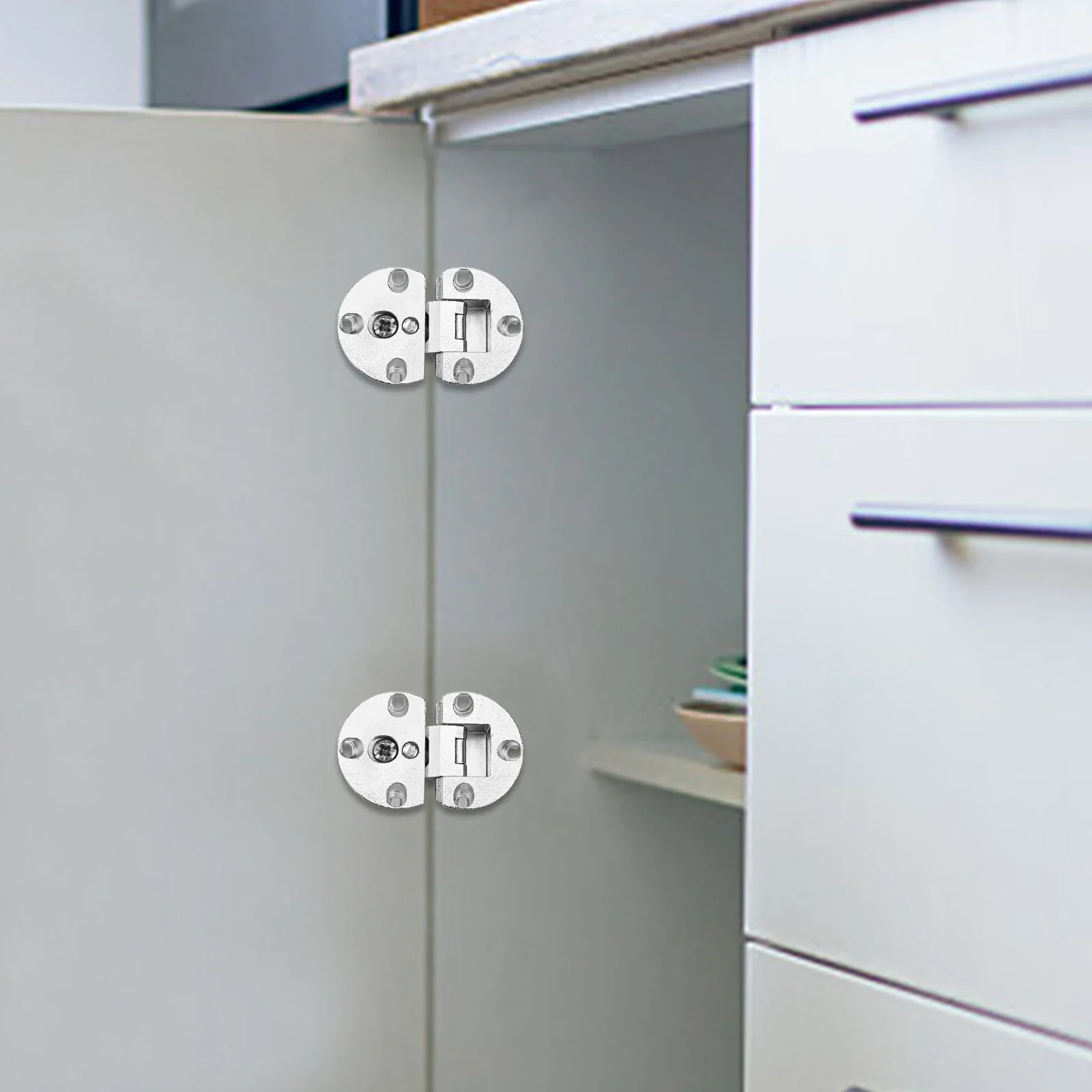2 Flap Hinges for Furniture Cabinet Doors with 90 Degree Opening Angle and Nickel Plating for Enhanced Durability
2 Flap Hinges for Furniture Cabinet Doors with 90 Degree Opening Angle and Nickel Plating for Enhanced Durability