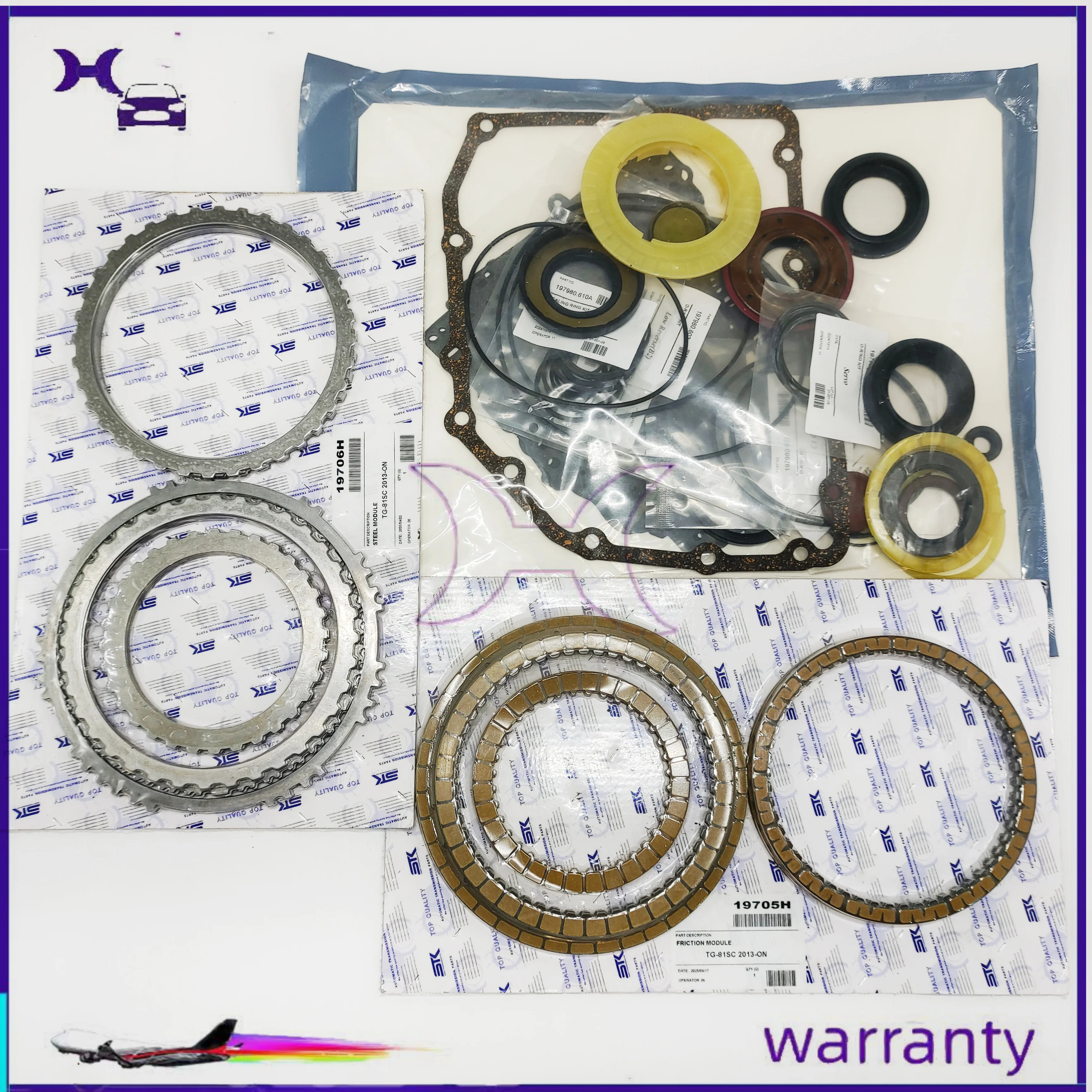 Главный комплект для капитального ремонта серии TG81 AF50 с фрикционной пластиной для BMW X1 X2 MINI 1,5/2,0 л, ремонт диска коробки передач
Главный комплект для капитального ремонта серии TG81 AF50 с фрикционной пластиной для BMW X1 X2 MINI 1,5/2,0 л, ремонт диска коробки передач