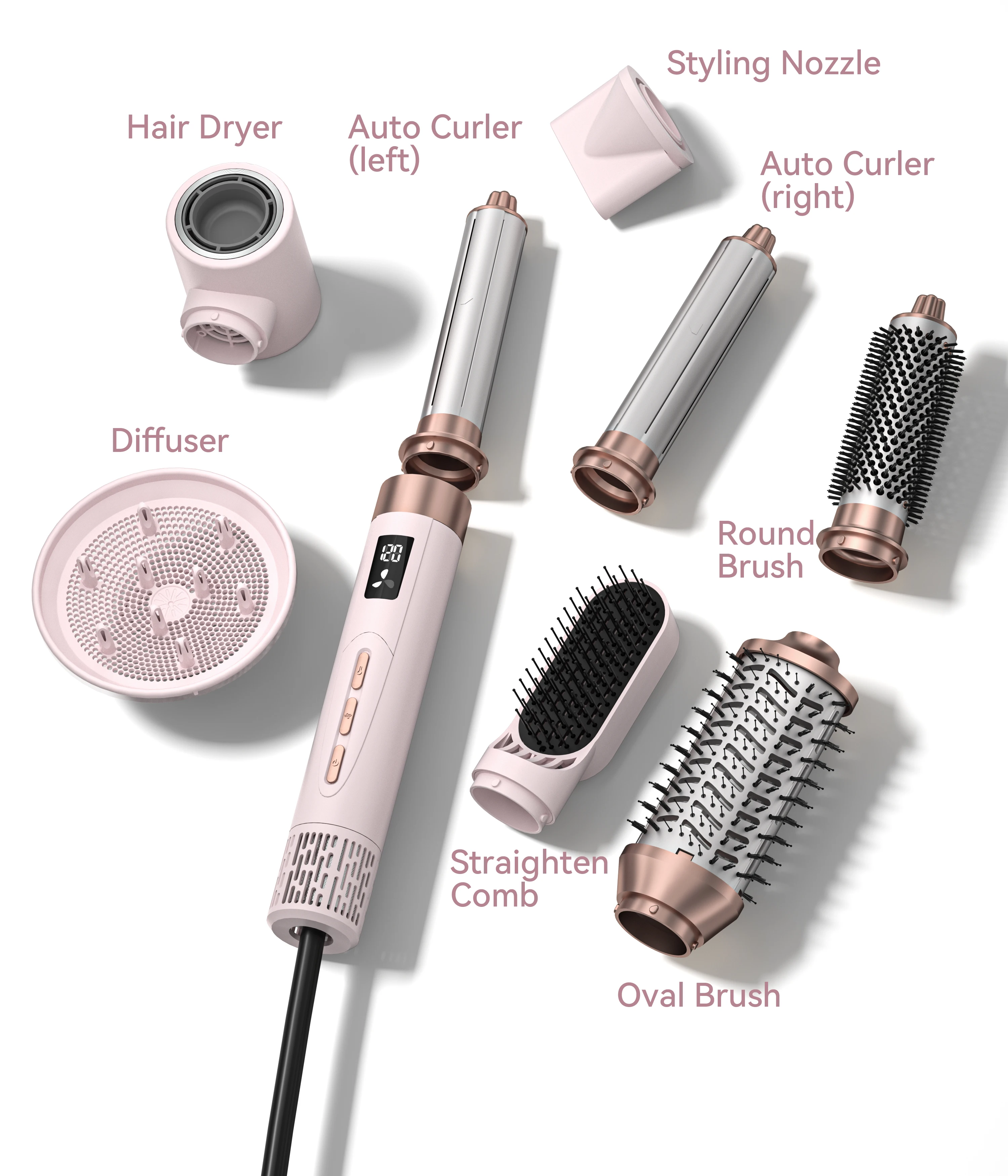 Multi Styler Korean Hairdryer Portable Nagative Ion High Speed Bldc 8 in 1 Electric Brushless Hair Straightener Curly Hair Dryer
Multi Styler Korean Hairdryer Portable Nagative Ion High Speed Bldc 8 in 1 Electric Brushless Hair Straightener Curly Hair Dryer