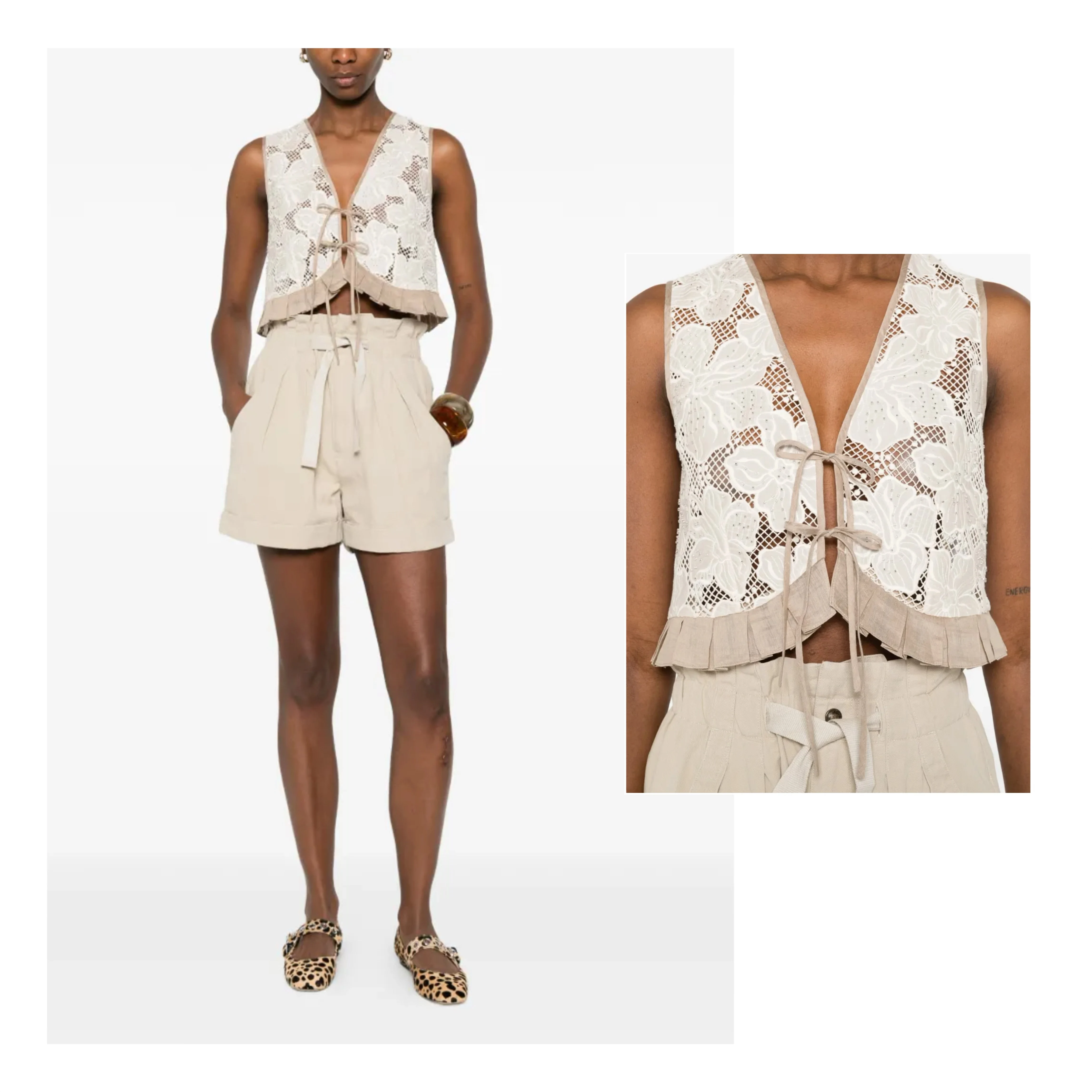 Elegant Embroidered Lace Vest Spring 2026 Breathable Short H-Shape Backless Top with S-Buckle Design Polyester Cotton Blend
Elegant Embroidered Lace Vest Spring 2026 Breathable Short H-Shape Backless Top with S-Buckle Design Polyester Cotton Blend
