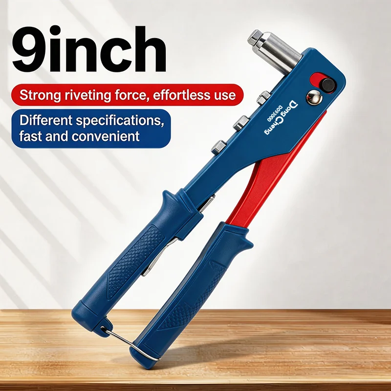 9" 230mm Single Handle Rivet Gun Labor Saving Aluminum Alloy Body CR-Mo 3-Jaw Pop Riveter Hand Tool Kit
9" 230mm Single Handle Rivet Gun Labor Saving Aluminum Alloy Body CR-Mo 3-Jaw Pop Riveter Hand Tool Kit