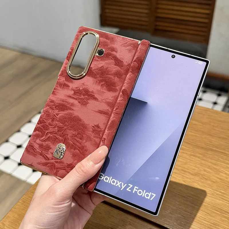 case for Samsung Z FOLD 7 6 5 Double axis protective case full coverage vegan leather Shock Proof tough shell Anti-Fingerprint
case for Samsung Z FOLD 7 6 5 Double axis protective case full coverage vegan leather Shock Proof tough shell Anti-Fingerprint