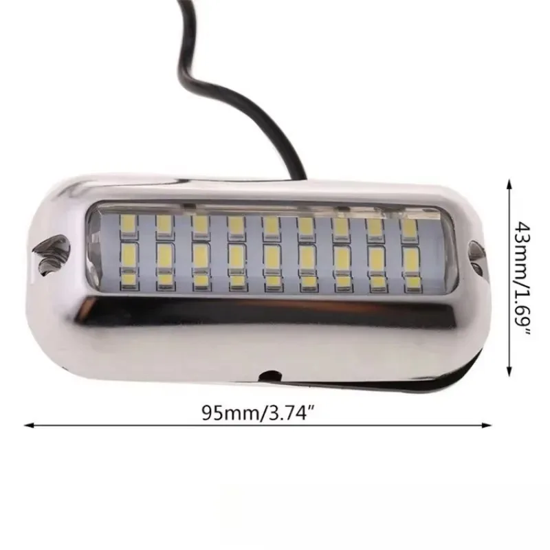 Super 2Pcs Marine Stainless Steel Underwater Pontoon Boat Tail Lamp White/Blue Waterproof Boat Transom Light Universal 12V 27 LE
Super 2Pcs Marine Stainless Steel Underwater Pontoon Boat Tail Lamp White/Blue Waterproof Boat Transom Light Universal 12V 27 LE