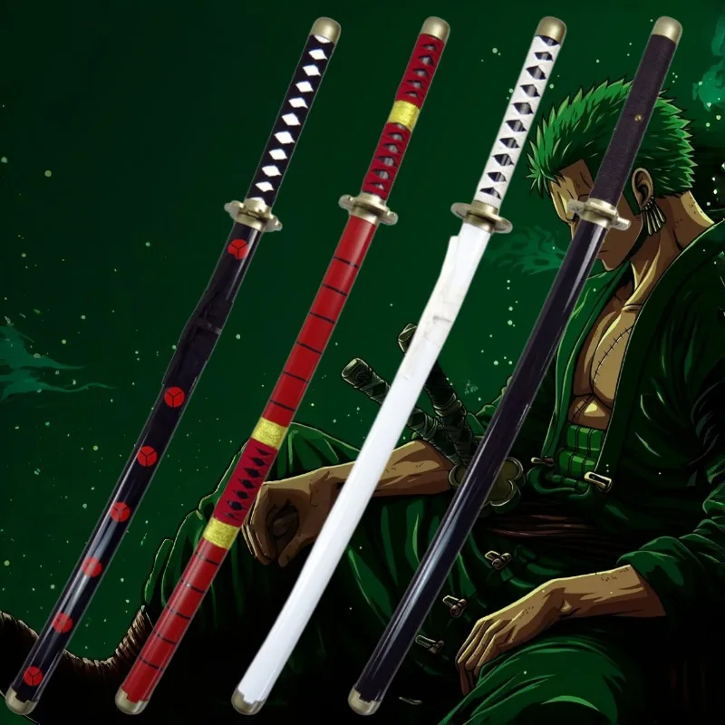 41in/104cm one piece Katana Anime Ninja Sword Roronoa Zoro Cosplay Prop Knife Real Size Samurai Sword Japanese Katana Sabre Toys
41in/104cm one piece Katana Anime Ninja Sword Roronoa Zoro Cosplay Prop Knife Real Size Samurai Sword Japanese Katana Sabre Toys