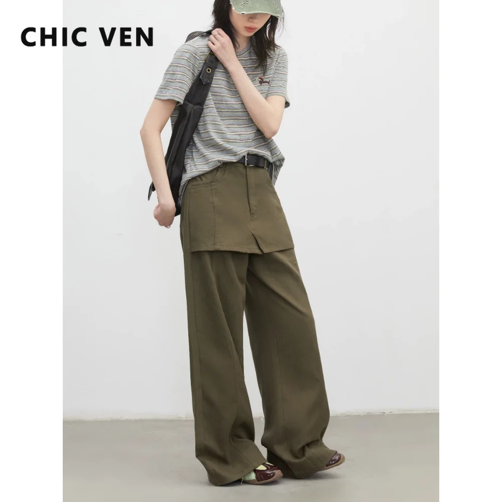 CHIC VEN Fashion New Women Jeans Loose Casual High Waisted Denim Pant Covered Crotch Wide Leg Trousers Spring Summer 2026
CHIC VEN Fashion New Women Jeans Loose Casual High Waisted Denim Pant Covered Crotch Wide Leg Trousers Spring Summer 2026