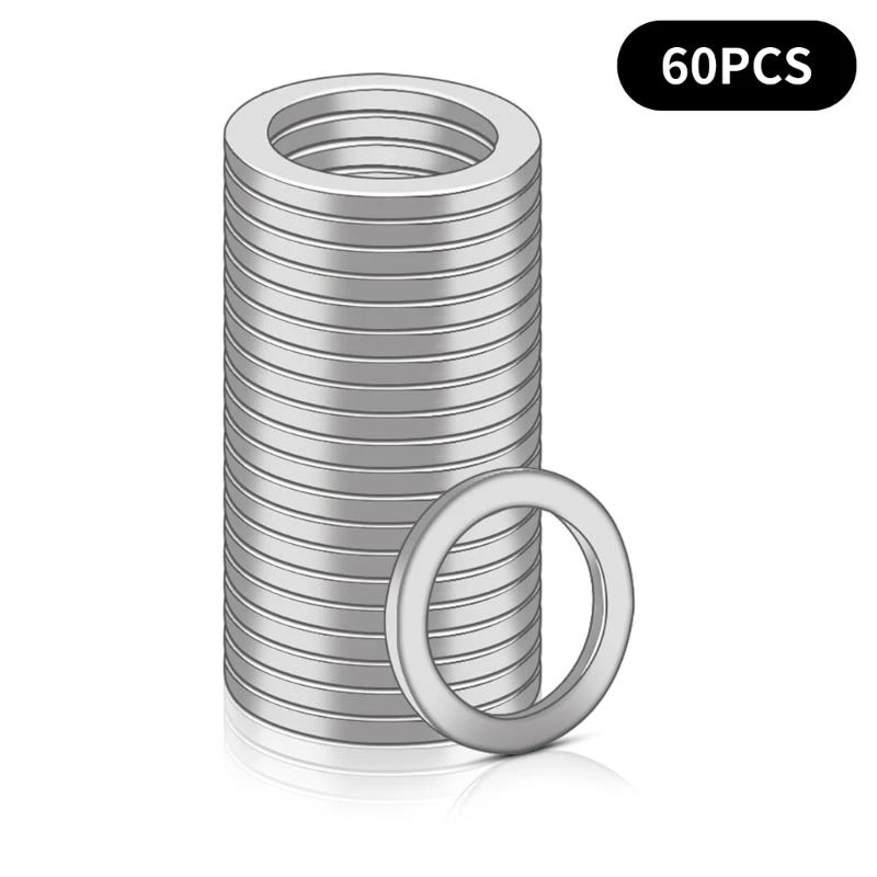 60pcs/100pcs Stainless Flat Washers 1.5mm for Building and Maintenance Tasks .Y5GA
60pcs/100pcs Stainless Flat Washers 1.5mm for Building and Maintenance Tasks .Y5GA