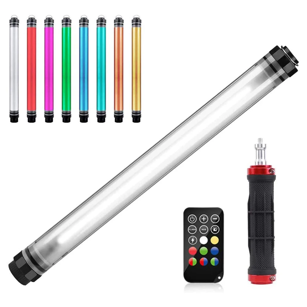LUXCEO P7RGB Waterproof Light Stick Handheld LED Video Light 8 Emitting Colors Diving Led Light with Remote Control
LUXCEO P7RGB Waterproof Light Stick Handheld LED Video Light 8 Emitting Colors Diving Led Light with Remote Control