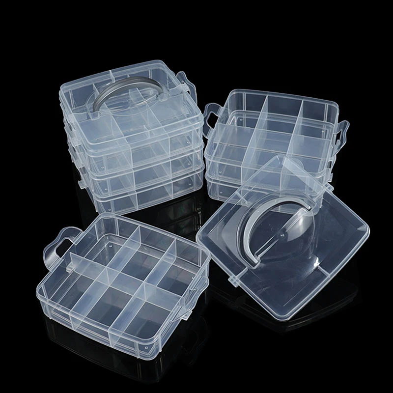 1PC 3-layer 18 Grid Transparent Storage Box Detachable Plastic Box Toolbox Toy And Accessory Storage Box
1PC 3-layer 18 Grid Transparent Storage Box Detachable Plastic Box Toolbox Toy And Accessory Storage Box