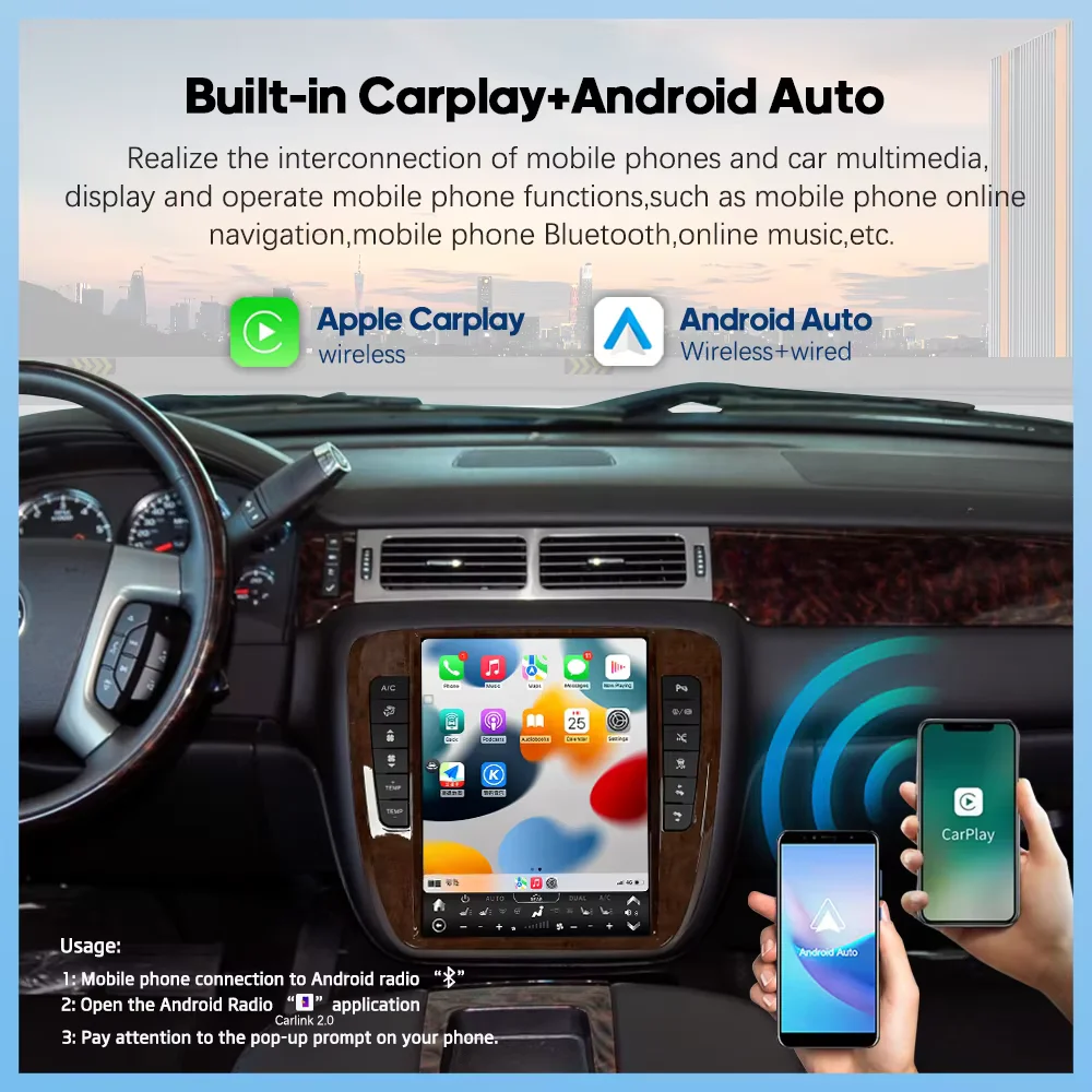 For GMC SIERRA 2007-2013 Android Octa-core 8+128gb Car Navigation Wireless CarPlay Car GPS Navi Radio Multimedia Touch Screen
For GMC SIERRA 2007-2013 Android Octa-core 8+128gb Car Navigation Wireless CarPlay Car GPS Navi Radio Multimedia Touch Screen