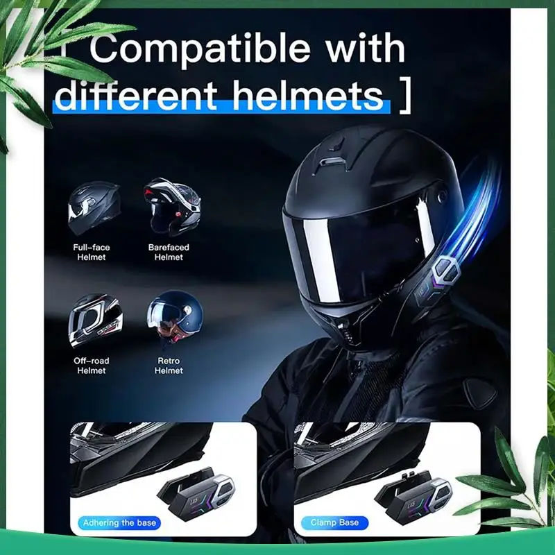 (NEW) LX5 Motorcycle Helmet Headphones Mesh Intercom For 10 Riders 2000M Hands-Free Speaker, Bluetooth 5.3 Waterproof
(NEW) LX5 Motorcycle Helmet Headphones Mesh Intercom For 10 Riders 2000M Hands-Free Speaker, Bluetooth 5.3 Waterproof